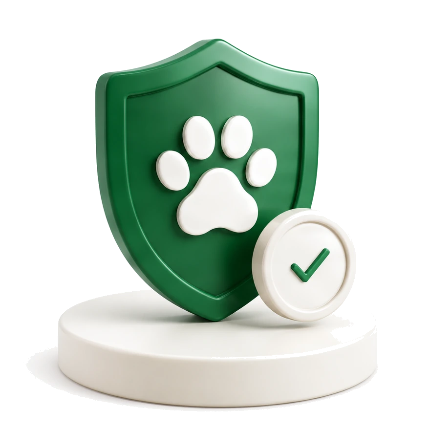 PawHostly Verified — shield with paw and confirmation check